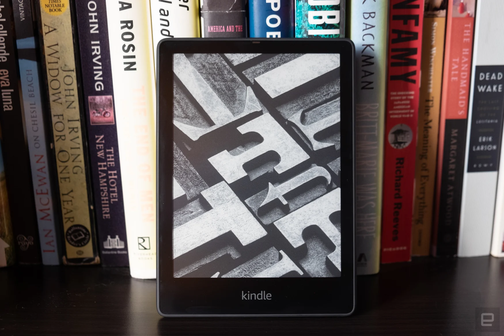 Amazon's latest Kindle Paperwhite e-reader, which was released at the end of October 2021.