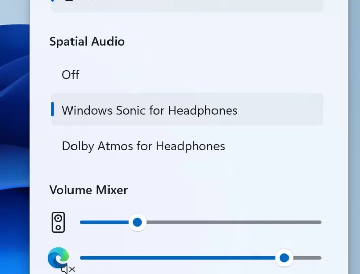 Microsoft is testing a redesigned Windows 11 audio mixer