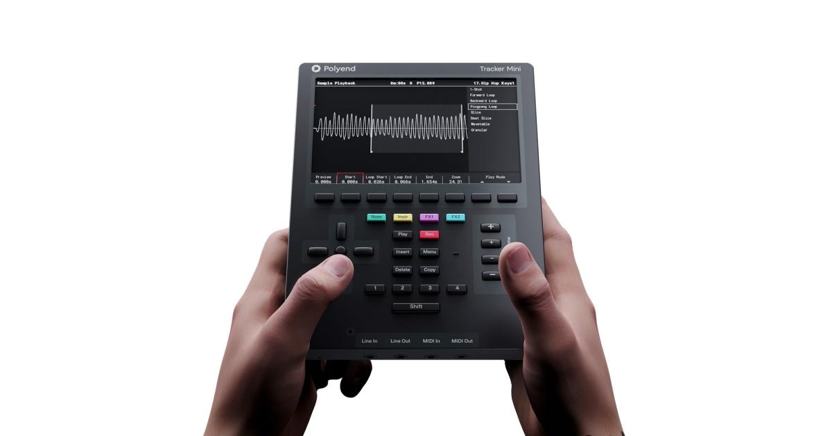 The Polyend Tracker Mini is a powerful and portable studio in a box