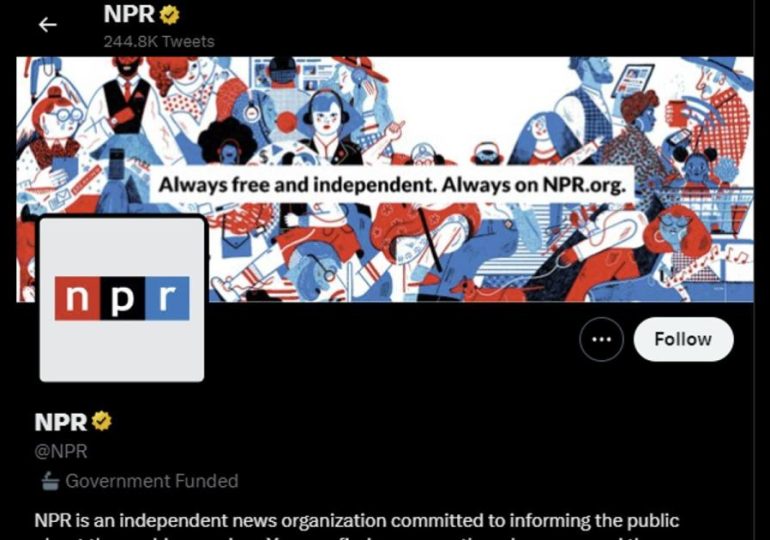 Twitter removes 'US state-affiliated media' label from NPR account