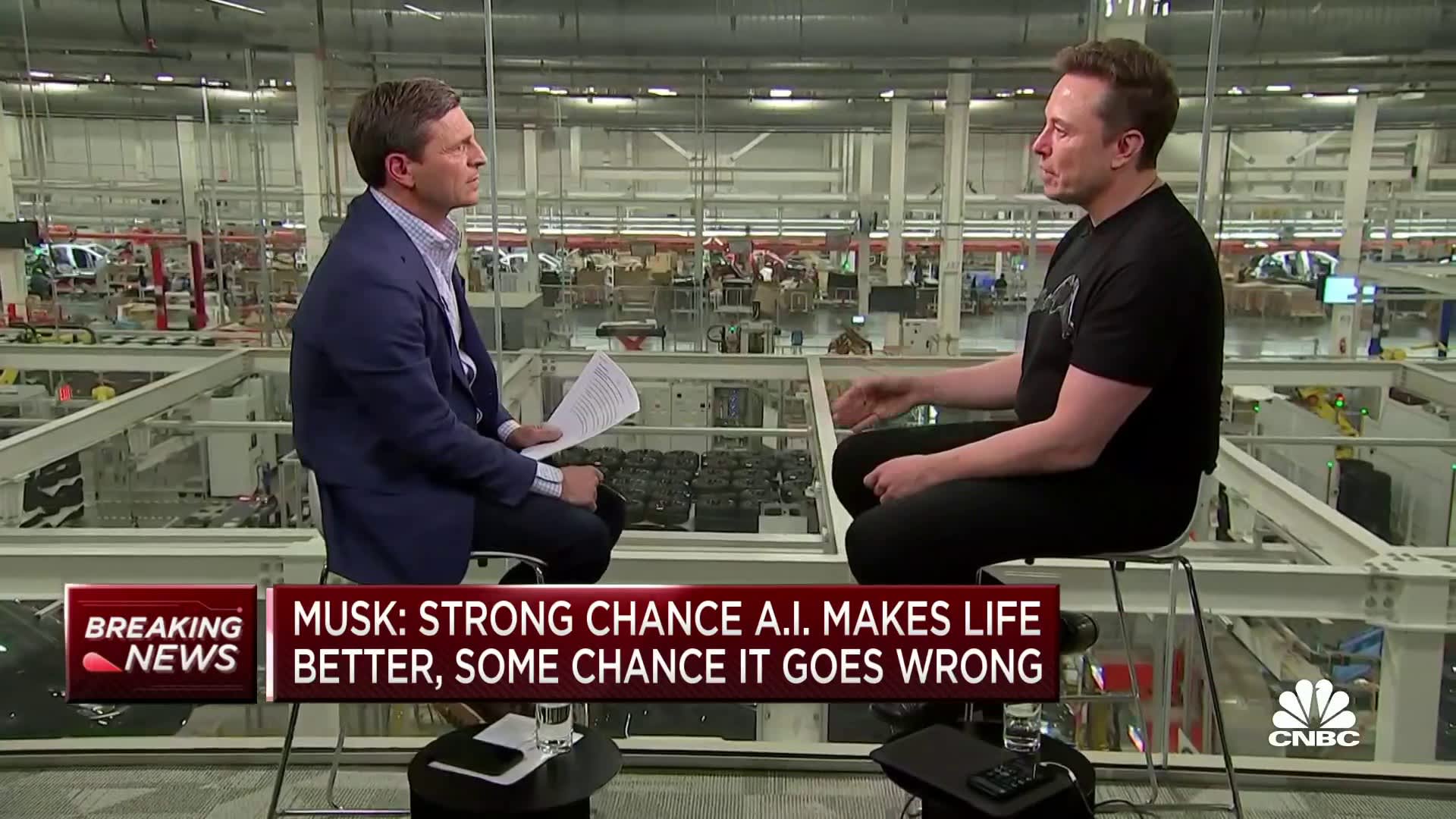 Tesla CEO Elon Musk discusses the implications of A.I. on his children's future in the workforce