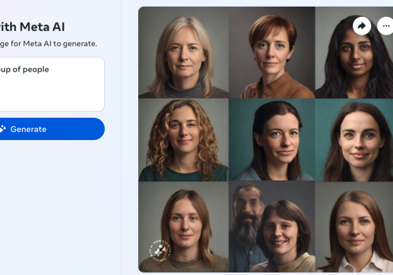 Meta’s AI image generator struggles to create images of couples of different races