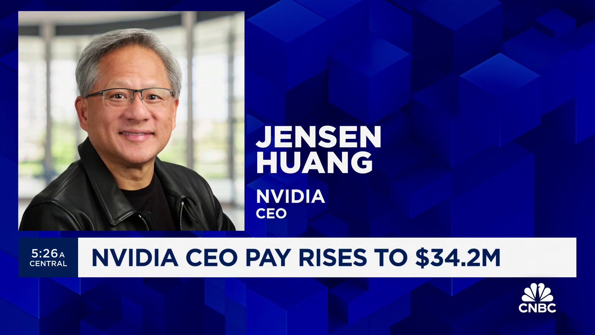 Nvidia CEO Jensen Huang's net worth swells from $3 billion to $90 billion in five years