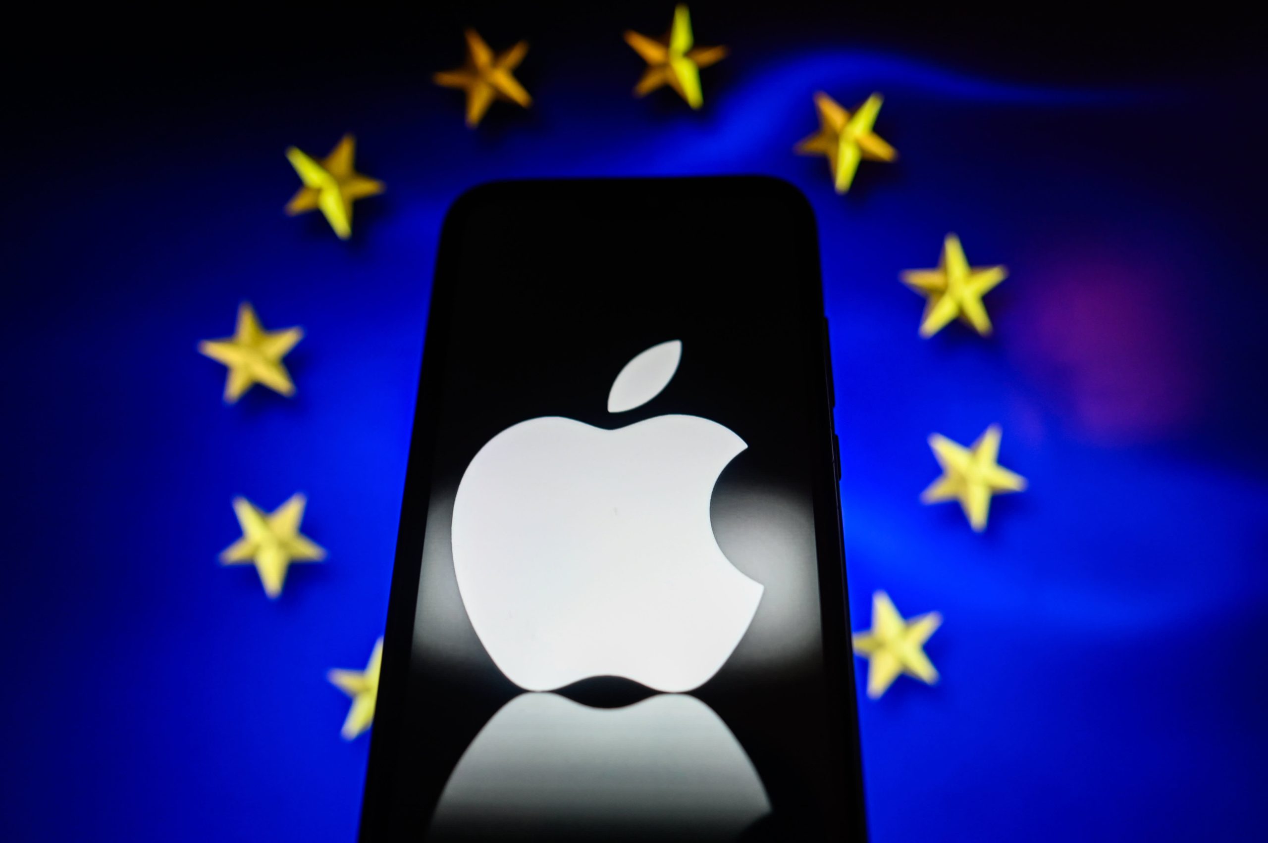 European Union regulators accuse Apple of breaching the bloc's tech rules