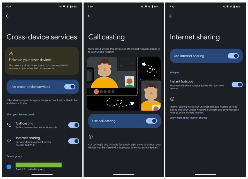 Google's first cross-device sharing features for Android now rolling out